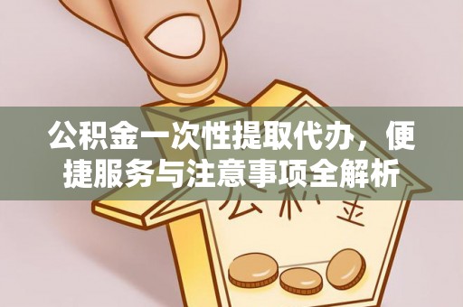缙云公积金一次性提取代办，便捷服务与注意事项全解析