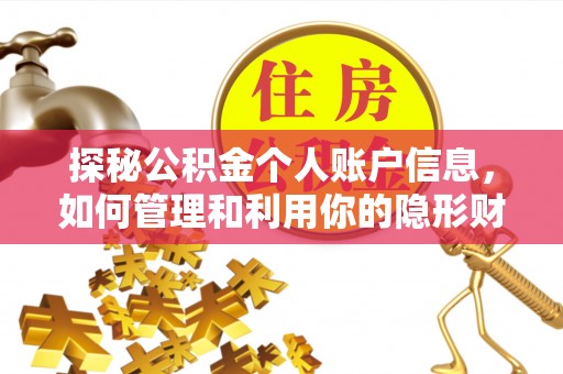缙云探秘公积金个人账户信息，如何管理和利用你的隐形财富