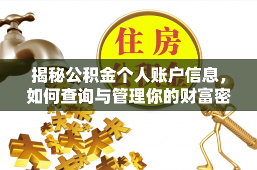 缙云揭秘公积金个人账户信息，如何查询与管理你的财富密码