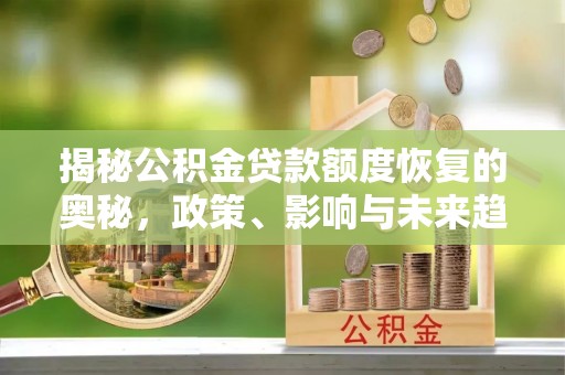 缙云揭秘公积金贷款额度恢复的奥秘，政策、影响与未来趋势
