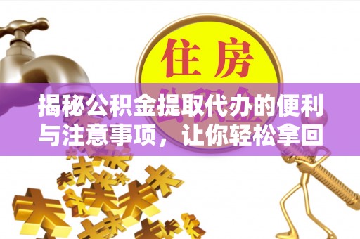 缙云揭秘公积金提取代办的便利与注意事项，让你轻松拿回属于你的钱！
